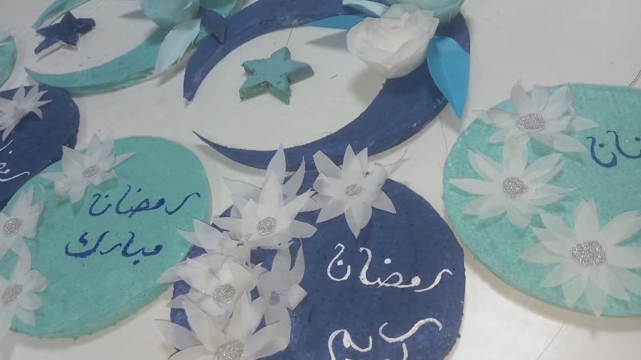 الاستعداد لشهر رمضان الكريم ضمن نشاط االرسم في المركز الوطني للمتميزين  